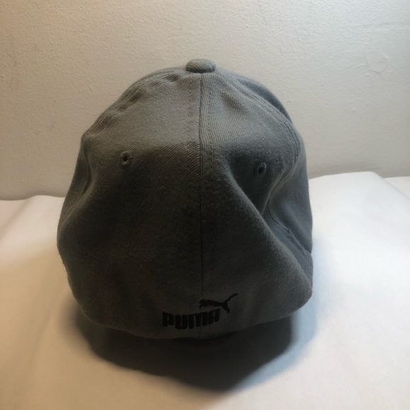 Puma cap Rudolf Dassler Sport Grey one size flex fit Baseball Hat Wool Blend - Picture 3 of 13